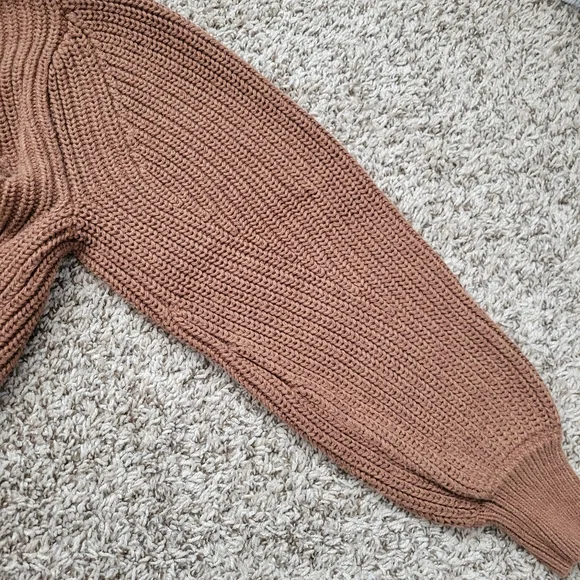 Gap Sweater 100% Cotton Cocoa Brown Crew Neck Size Small - Picture 5 of 6